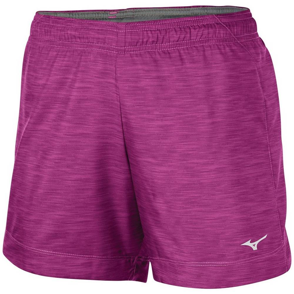 Womens Mizuno Impulse Core Square 5.5" Printed Running Shorts Purple Philippines (ICPDVK504)